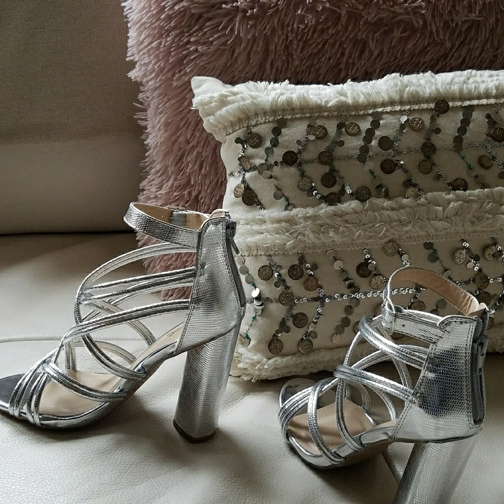 silver heels